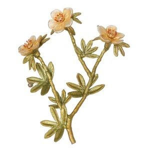 SILVER SEASONS BY MICHAEL MICHAUD - TUNDRA ROSE PIN NWT